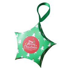 이홈베이킹 크리스마스 별모양 포장상자 + 리본 세트, 트리, 20세트