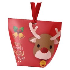 B Home Baking 聖誕節禮物包裝盒 + 緞帶組合, 魯道夫, 20套