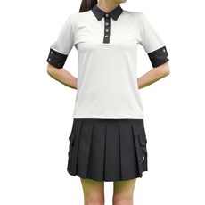 luxgolf 女款 Ella Fit 撞色短袖高爾夫球衫 MS3MWB2301