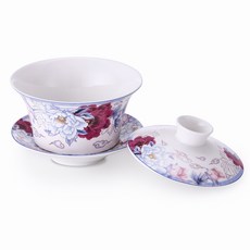 리빙아트 다용도 찻잔 소형 세트, 삼색화, 1세트