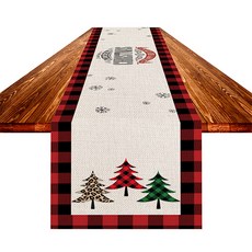 마켓감성 크리스마스 분위기업 테이블러너, No 2, W 183cm x D 33cm