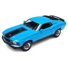 Maisto 1:18 1970 福特野馬 Mach 1 壓鑄老爺車, 霧面藍, 1970 福特野馬 Mach 1 藍色