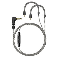 SENNHEISER MMCX 麥克風線 3.5mm IE系列相容, 銀黑色, 單一商品