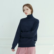 두낫플랜 여성용 홀가먼트 RNP 루즈핏 하프넥 니트 JJKT230206