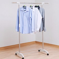 Formal 頂級移動式單層掛衣架, 白色