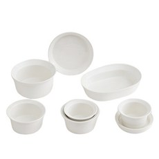 ERATO EBT 新婚陶瓷雙人碗盤10件組, 白色, 6種, 1套