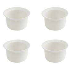 ERATO Iviti 飯碗 湯碗 麥片碗, 4個, 白色