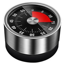 Gunu 圓形磁吸式時間計時器, 黑色, 1個