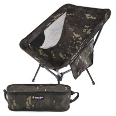 Breeze Moon Cordura輕量杜拉鋁方形椅, 1個, 闇黑迷彩