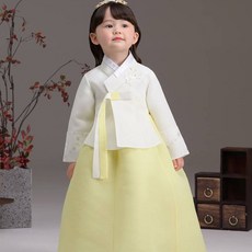 TheyeHanbok 女童款886 Nari黃色韓服套裝