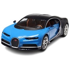 Maisto 1:24 布加迪Chiron 藍色汽車組裝套件 230 x 102 x 270 cm, 1套