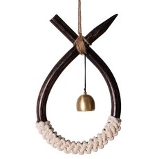 晨曦香氣 牛鼻環門鈴 B款, 棕色