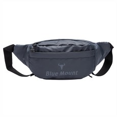 블루마운트 아웃도어 캐주얼 남녀공용 생활방수 힙색 APZJY0129, 그레이