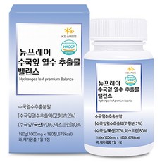 뉴프레이 수국잎 열수 추출물 밸런스 영양제 180g, 180정, 1개