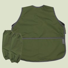 베베슈에뜨 아동용 파스텔 방수 민소매 앞치마 + 팔토시 세트