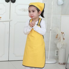 BEBE CHOUETTE 兒童帆布圓形圍裙 + 頭巾組