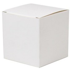 Inp 素色單入紙盒 6x6x8cm, 白色, 50個