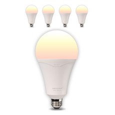 LISHIN Vitson Wonha A球型LED Mega Man燈泡 18W 白色, 5個, 黃光色