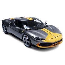 bbUrago 1：18 法拉利 Ferrari 296 GTB Assetto Fiorano 汽車玩具, 灰黃色, 1個
