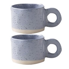 Fuco Oreo 咖啡馬克杯 280ml, 2個, 薰衣草藍