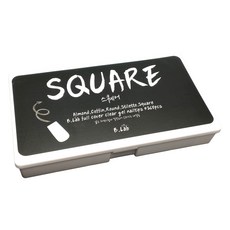 韓國 B.Lab 柔軟美甲片 M 12款 x 30p 組, 方形, 1個