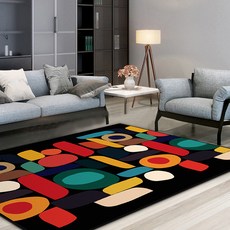 LEEJUNG Pentone Color 紋理可水洗客廳地毯