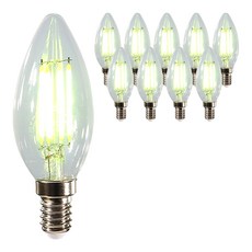 LISHIN Vitson 彩色燭臺型LED燈泡 4W E14 環保綠, 10個