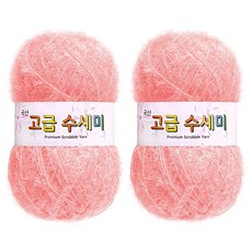 yarna 고급 수세미 뜨개실 80g, 147 소프트핑크, 2개