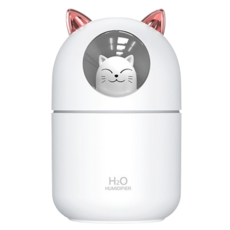 꼼꼼물 휴대용 USB 미니가습기 큐티켓, A205, 화이트