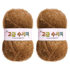 울클럽 별꽃수세미 만들기 DIY 고급수세미실 80g 2볼세트 (총 160g), 174카멜브라운, 1개