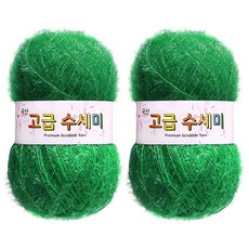 yarna 고급 수세미 뜨개실 80g, 119 그린, 2개 119 그린, 2개