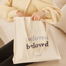 바디공식 그라데이션 자수 에코백