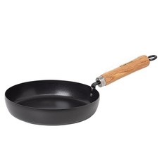 CHEFWAY 高級木柄鑄鐵塗層平底鍋, 1個, 24cm