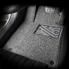 HL만도 컬러풀 와이드 볼륨쿠션 엣지 코일카매트 1열 2종 + 2열 세트, 기아 더뉴K5 2023년 11월(하이브리드), 그레이