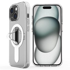 유니 맥세이프 호환 마그네틱 3 in 1 핑거 스트랩 거치대 휴대폰 케이스