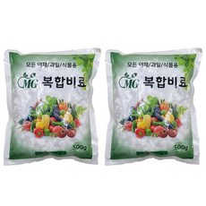 모든 야채과일식물용 복합비료 식물영양제, 500g, 2개