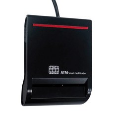 TRUSDER ATM智慧晶片卡讀卡機 人體工學斜角設計 支援多種晶片卡 網路轉帳報稅, CR-509, 黑色, 1個