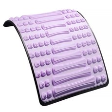 Friyu 腰椎拉伸舒緩器 背部腰部按摩伸展器 坐立兩用頂腰器, 紫色