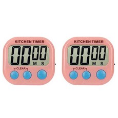 GUNU 요리조리 마그네틱 주방 타이머, 핑크, 2개