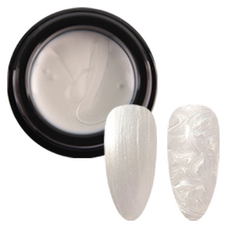 SM IVIT 透明Q彈珍珠亮片凝膠指甲油, 5g, 大理石珠光 silver, 1個