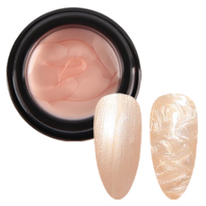 SM IVIT 透明Q彈珍珠亮片凝膠指甲油, 5g, 大理石珠光 orange, 1個