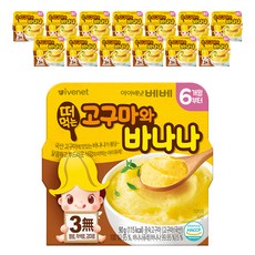 韓國 ivenet 孩童蔬果泥, 地瓜香蕉口味, 90g, 14個