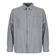 엣지애 남성용 오버핏 박스 긴팔 카라셔츠 MCTF3CT5210