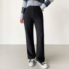 jalbba jean 女款口袋長版直筒鬆緊長褲