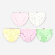 Uni FRIend 女童款Sherbet系列印花三角內褲 5件組