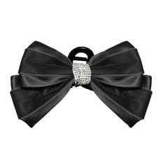 수스다 릴리안 큐빅 리본 헤어 집게핀 데일리 머리핀 2119