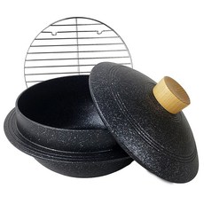 Kitchen-Art 大理石塗層整鑄造石鍋炸鍋組 一般用, 混色, 20cm, 1套