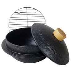 Kitchen-Art 大理石塗層整鑄造鍋釜炸鍋組 電磁爐適用, 混色, 20cm, 1套