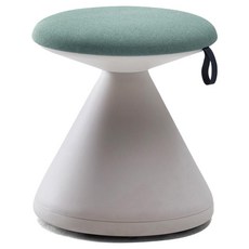 시디즈 펑거스 원형 스툴, 화이트 + 애쉬그린, 1개