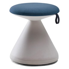 시디즈 펑거스 원형 스툴, 화이트 + 인디고블루, 1개